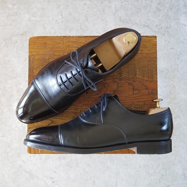 極上★ジョンロブ 6.5E【定価￥203,500-★CITY 2/シティ/7000ラスト】ストレートチップ/カーフ/黒/メンズ/JOHN LOBB★j492