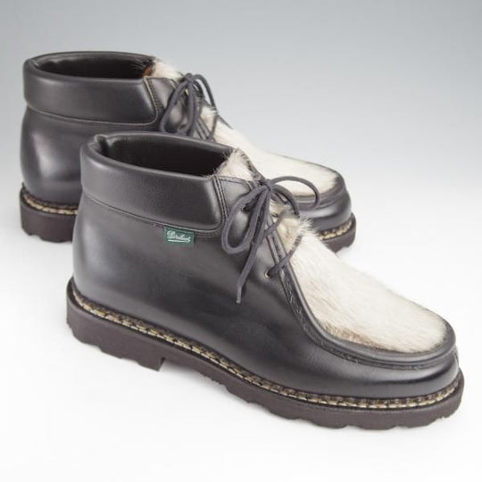 ほぼ試着程度★パラブーツ SIZE 40【貴重★フォック仕様(アザラシの毛皮)/MILLY】ミリー/チロリアンブーツ/黒/Paraboot★j496