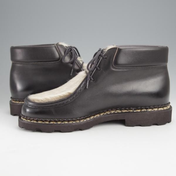 ほぼ試着程度★パラブーツ SIZE 40【貴重★フォック仕様(アザラシの毛皮)/MILLY】ミリー/チロリアンブーツ/黒/Paraboot★j496