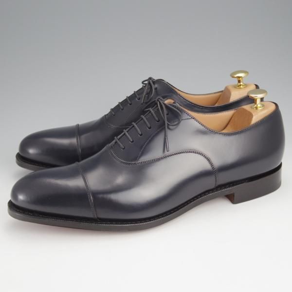 未使用★チャーチ 90G/UK9【定価￥160,600-★ストレートチップ/DUBAI】136ラスト/ポリッシュドバインダーカーフ/紺/Church's★j498