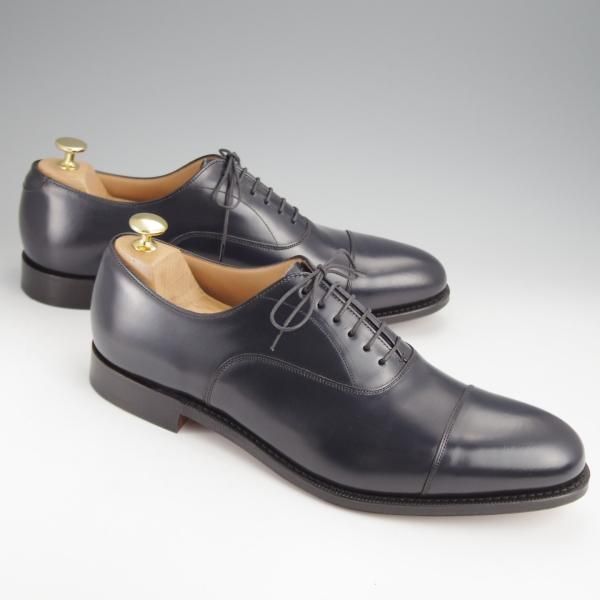 未使用★チャーチ 90G/UK9【定価￥160,600-★ストレートチップ/DUBAI】136ラスト/ポリッシュドバインダーカーフ/紺/Church's★j498