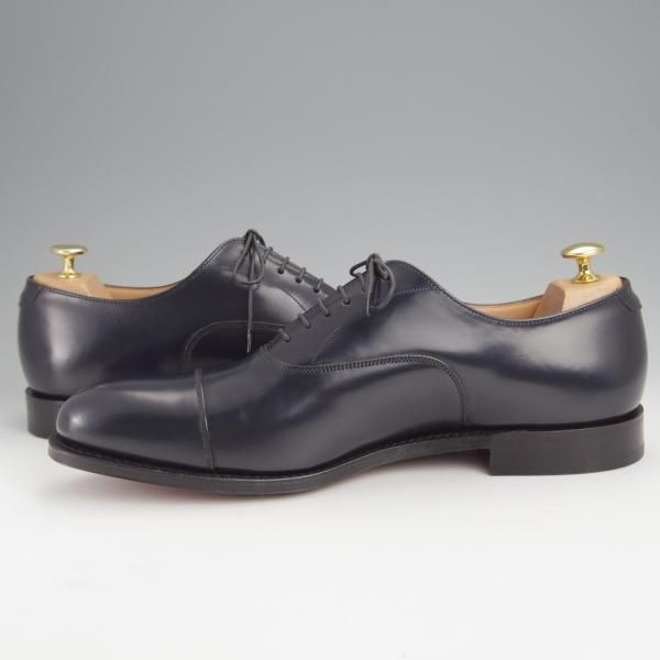 未使用★チャーチ 90G/UK9【定価￥160,600-★ストレートチップ/DUBAI】136ラスト/ポリッシュドバインダーカーフ/紺/Church's★j498