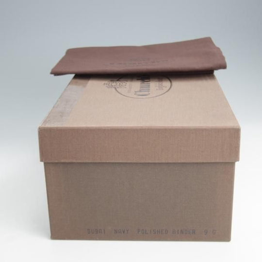 未使用★チャーチ 90G/UK9【定価￥160,600-★ストレートチップ/DUBAI】136ラスト/ポリッシュドバインダーカーフ/紺/Church's★j498