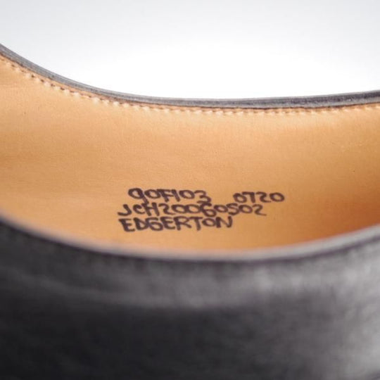 未使用★チャーチ 90F/UK9【貴重★シャノンと同じ103ラスト/EDGERTON】Uチップ/MONTERIA CALF/モンテリアカーフ/黒/Church's★j499