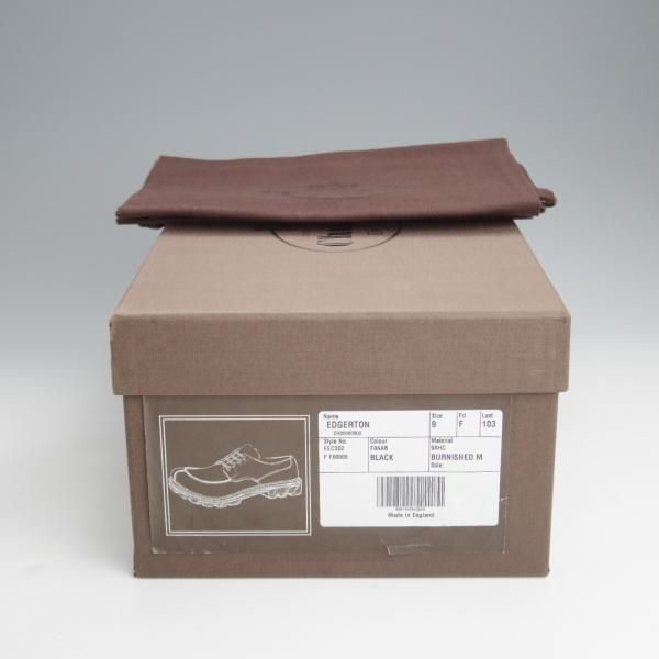 未使用★チャーチ 90F/UK9【貴重★シャノンと同じ103ラスト/EDGERTON】Uチップ/MONTERIA CALF/モンテリアカーフ/黒/Church's★j499