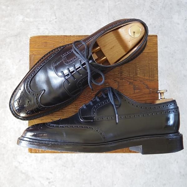 美品★チャーチ 85G/UK8.5【定価￥198,000-★ダイナイトソール/グラフトン/GRAFTON R】173ラスト/フルブローグ/カーフ/黒/Church's★j500