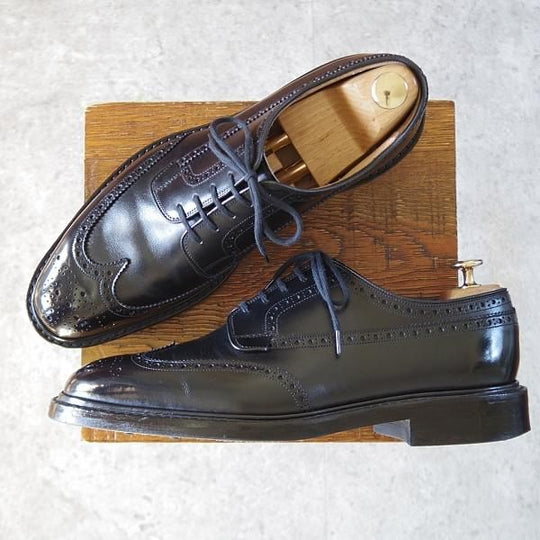 美品★チャーチ 85G/UK8.5【定価￥198,000-★ダイナイトソール/グラフトン/GRAFTON R】173ラスト/フルブローグ/カーフ/黒/Church's★j500