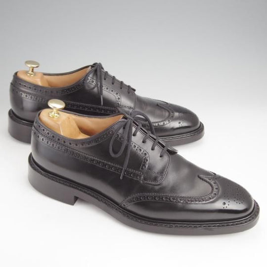 美品★チャーチ 85G/UK8.5【定価￥198,000-★ダイナイトソール/グラフトン/GRAFTON R】173ラスト/フルブローグ/カーフ/黒/Church's★j500