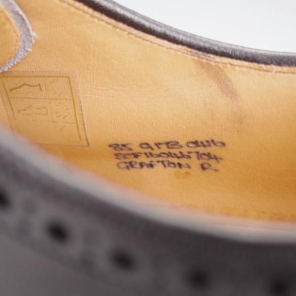 美品★チャーチ 85G/UK8.5【定価￥198,000-★ダイナイトソール/グラフトン/GRAFTON R】173ラスト/フルブローグ/カーフ/黒/Church's★j500