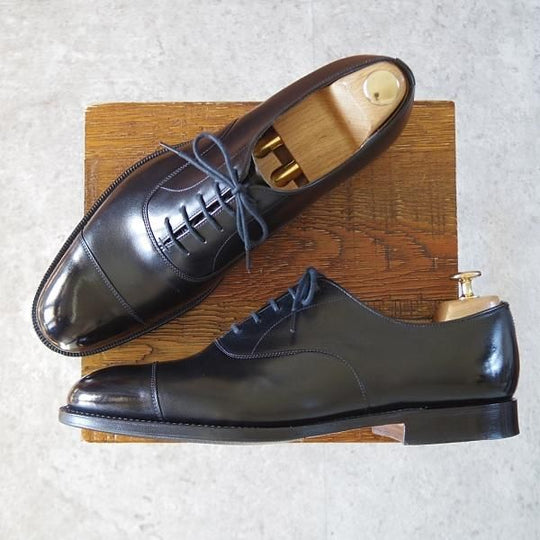 極美品★チャーチ 85F/UK8.5【定価￥176,000-★コンサル/CONSUL】173ラスト/ストレートチップ/カーフ/黒/メンズ/Church's★j503