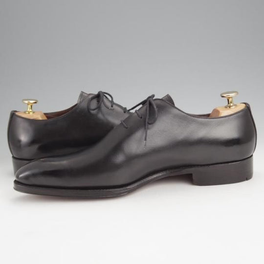 極美品★(スペイン製)MEERMIN/メルミン SIZE 8【グッドイヤーウェルテッド製法★ホールカット/黒】カーフ/メンズ★j504