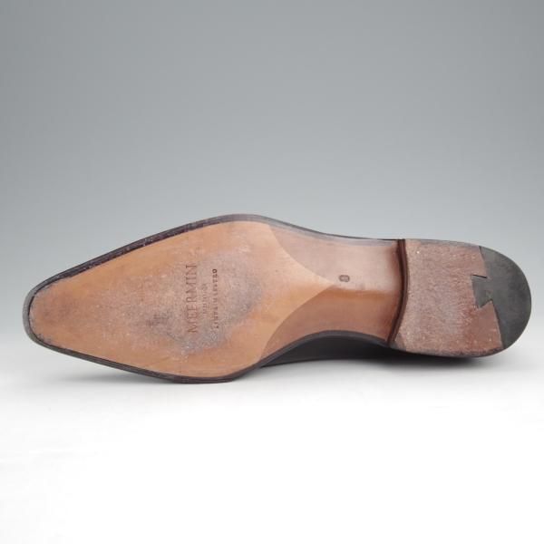 極美品★(スペイン製)MEERMIN/メルミン SIZE 8【グッドイヤーウェルテッド製法★ホールカット/黒】カーフ/メンズ★j504