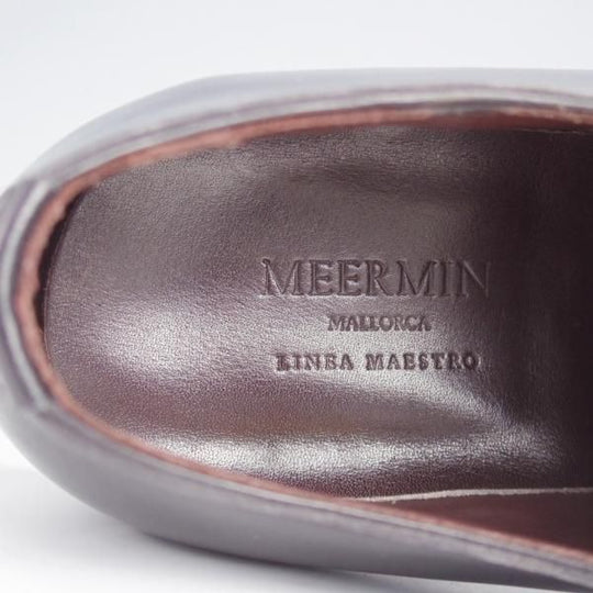 極美品★(スペイン製)MEERMIN/メルミン SIZE 8【グッドイヤーウェルテッド製法★ホールカット/黒】カーフ/メンズ★j504