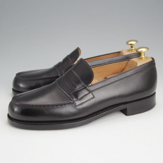 美品★J.M.ウエストン 5C【現行定価￥137,500-★180/コインローファー】41ラスト/ボックスカーフ/黒/メンズ/Weston/ウェストン★j505