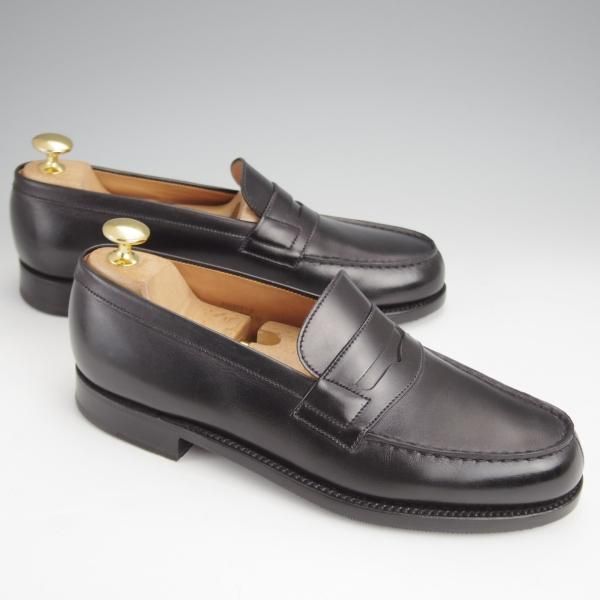 美品★J.M.ウエストン 5C【現行定価￥137,500-★180/コインローファー】41ラスト/ボックスカーフ/黒/メンズ/Weston/ウェストン★j505