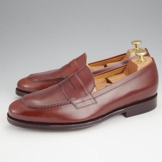 未使用★ジャランスリワヤ SIZE 8【定価￥35,200-★コインローファー/98953】カーフ/茶/メンズ/JALAN SRIWIJAWA★j507