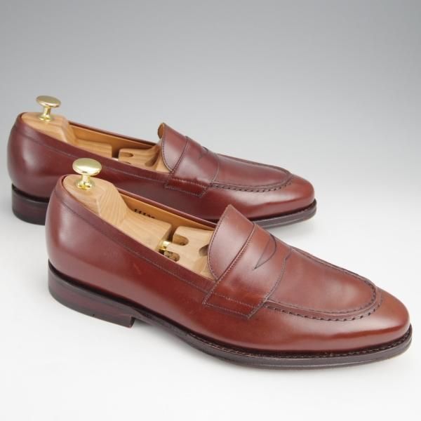 未使用★ジャランスリワヤ SIZE 8【定価￥35,200-★コインローファー/98953】カーフ/茶/メンズ/JALAN SRIWIJAWA★j507