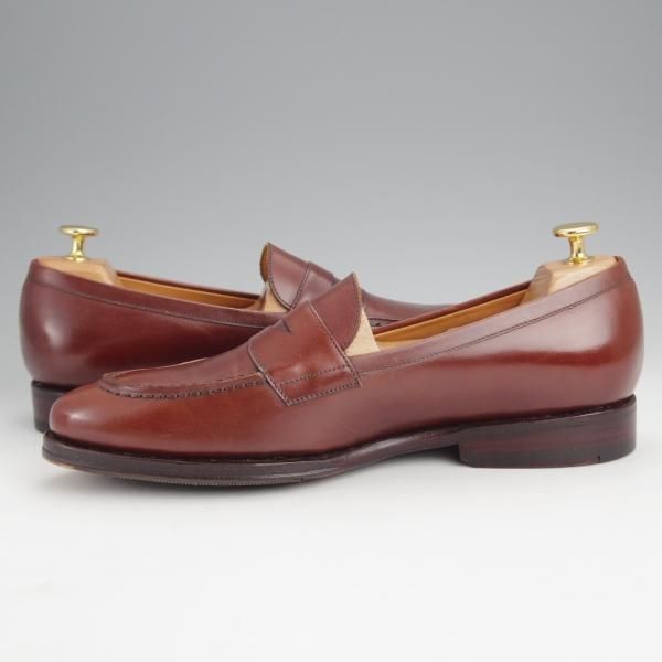 未使用★ジャランスリワヤ SIZE 8【定価￥35,200-★コインローファー/98953】カーフ/茶/メンズ/JALAN SRIWIJAWA★j507