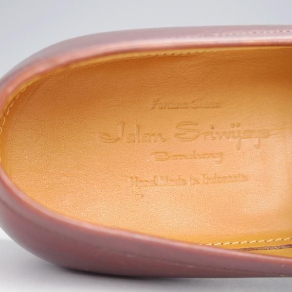 未使用★ジャランスリワヤ SIZE 8【定価￥35,200-★コインローファー/98953】カーフ/茶/メンズ/JALAN SRIWIJAWA★j507