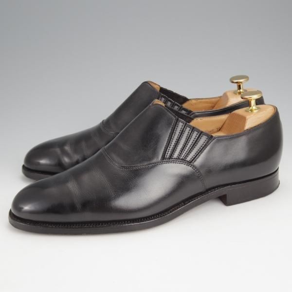 ★クロケット&ジョーンズ 7.5E【★ロイドフットウェア別注/Jシリーズ】317ラスト/サイドエラスティック/カーフ/黒/Crockett&Jones★j509