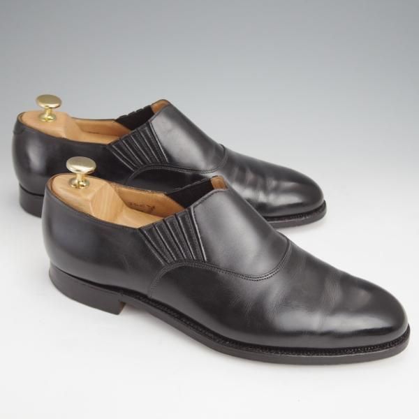 ★クロケット&ジョーンズ 7.5E【★ロイドフットウェア別注/Jシリーズ】317ラスト/サイドエラスティック/カーフ/黒/Crockett&Jones★j509