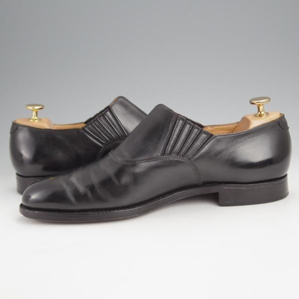 ★クロケット&ジョーンズ 7.5E【★ロイドフットウェア別注/Jシリーズ】317ラスト/サイドエラスティック/カーフ/黒/Crockett&Jones★j509