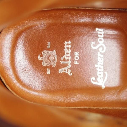 ★オールデン 7.5D【貴重★(ハワイ)Leather Soul別注/45173HF】バリーラスト/レースアップブーツ/レディカーフ/茶/ALDEN★j510