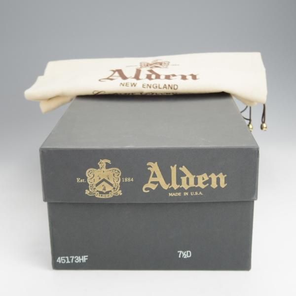 ★オールデン 7.5D【貴重★(ハワイ)Leather Soul別注/45173HF】バリーラスト/レースアップブーツ/レディカーフ/茶/ALDEN★j510