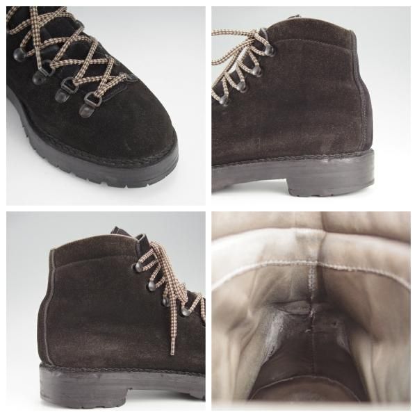 ★(伊)F.LLIジャコメッティ SIZE 41【定価14万円程度★マルモラーダ/FG105】マウンテンブーツ/スエード/黒/メンズ/Giacometti★j512