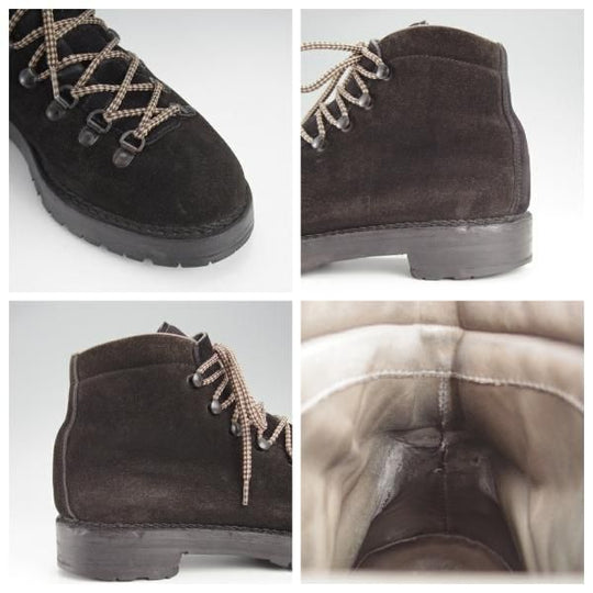 ★(伊)F.LLIジャコメッティ SIZE 41【定価14万円程度★マルモラーダ/FG105】マウンテンブーツ/スエード/黒/メンズ/Giacometti★j512