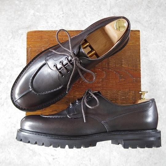 未使用★チャーチ 90F/UK9【貴重★シャノンと同じ103ラスト/EDGERTON】Uチップ/MONTERIA CALF/モンテリアカーフ/濃茶/Church's★j513