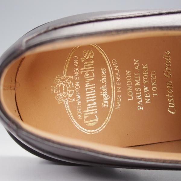 未使用★チャーチ 90F/UK9【貴重★シャノンと同じ103ラスト/EDGERTON】Uチップ/MONTERIA CALF/モンテリアカーフ/濃茶/Church's★j513