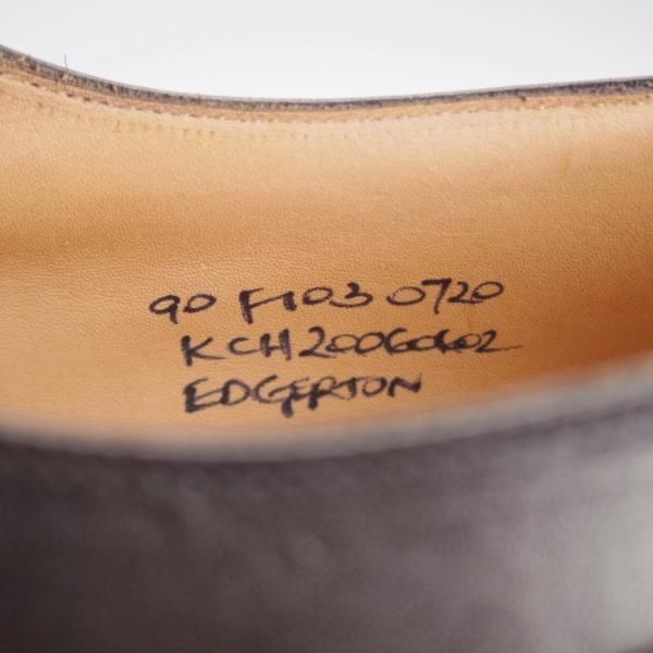 未使用★チャーチ 90F/UK9【貴重★シャノンと同じ103ラスト/EDGERTON】Uチップ/MONTERIA CALF/モンテリアカーフ/濃茶/Church's★j513