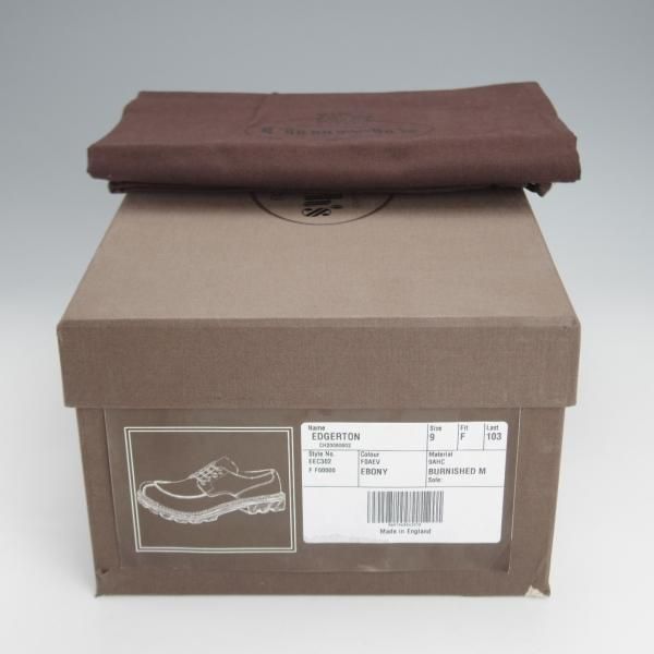 未使用★チャーチ 90F/UK9【貴重★シャノンと同じ103ラスト/EDGERTON】Uチップ/MONTERIA CALF/モンテリアカーフ/濃茶/Church's★j513