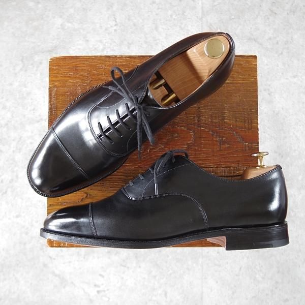 極美品★チャーチ 80F/UK8【貴重★73ラスト/コンサル同仕様/BALMORAL】ストレートチップ/カーフ/黒/メンズ/Church's★j515