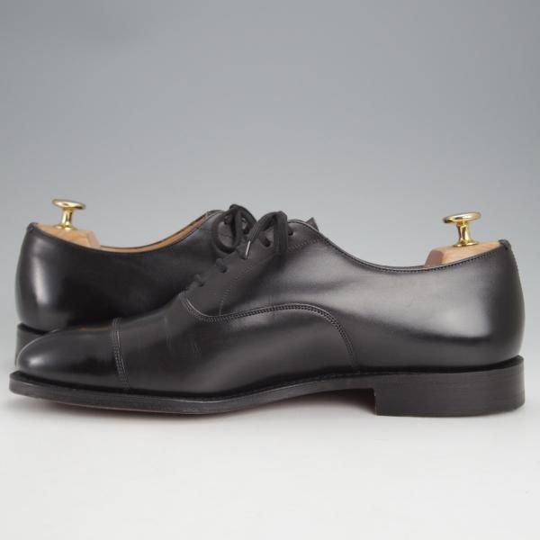 極美品★チャーチ 80F/UK8【貴重★73ラスト/コンサル同仕様/BALMORAL】ストレートチップ/カーフ/黒/メンズ/Church's★j515