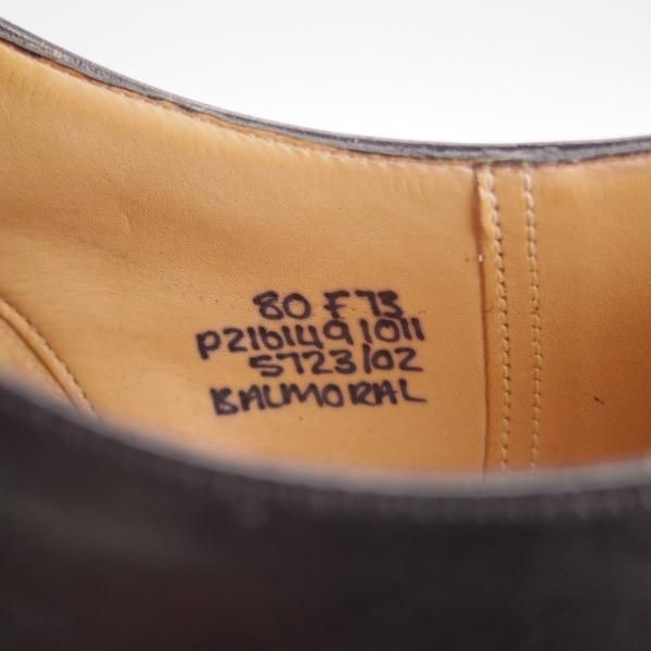 極美品★チャーチ 80F/UK8【貴重★73ラスト/コンサル同仕様/BALMORAL】ストレートチップ/カーフ/黒/メンズ/Church's★j515