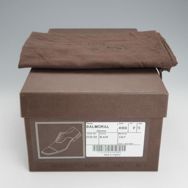 極美品★チャーチ 80F/UK8【貴重★73ラスト/コンサル同仕様/BALMORAL】ストレートチップ/カーフ/黒/メンズ/Church's★j515