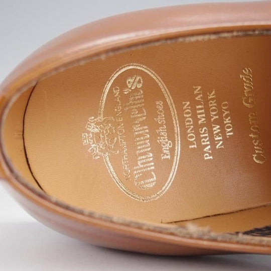 未使用★チャーチ 75F/UK7.5【★Barcroft/バークロフト】84ラスト/パンチドキャップトゥ/サンダルウッド/茶/メンズ/Church's★j516