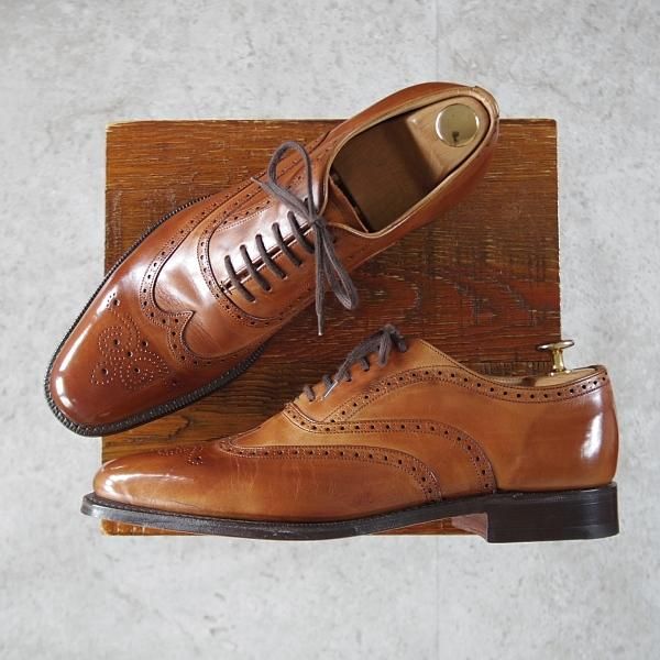 未使用★チャーチ 65F/UK6.5【★フルブローグ/HAILWOOD】119ラスト/カーフ/チェスナット/茶/メンズ/Church's★j517