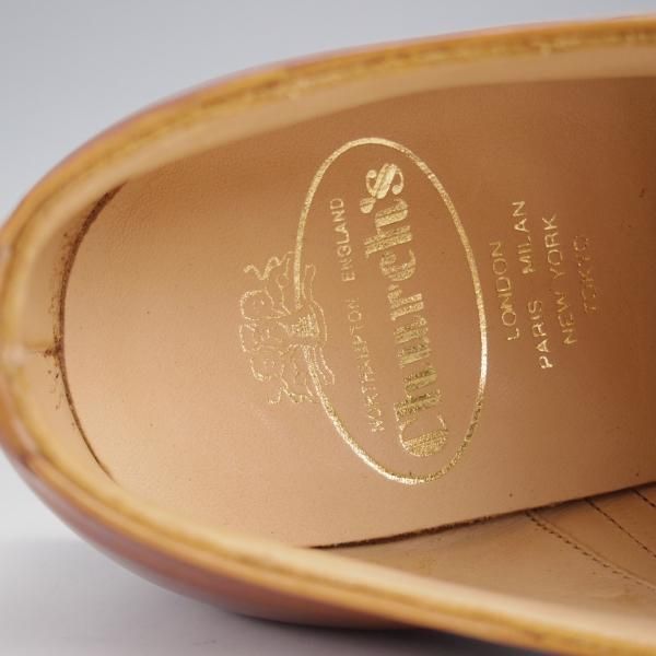 未使用★チャーチ 65F/UK6.5【★フルブローグ/HAILWOOD】119ラスト/カーフ/チェスナット/茶/メンズ/Church's★j517