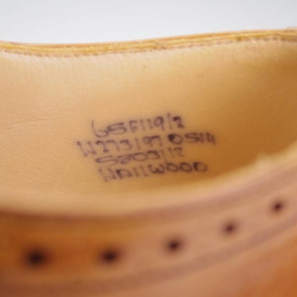 未使用★チャーチ 65F/UK6.5【★フルブローグ/HAILWOOD】119ラスト/カーフ/チェスナット/茶/メンズ/Church's★j517