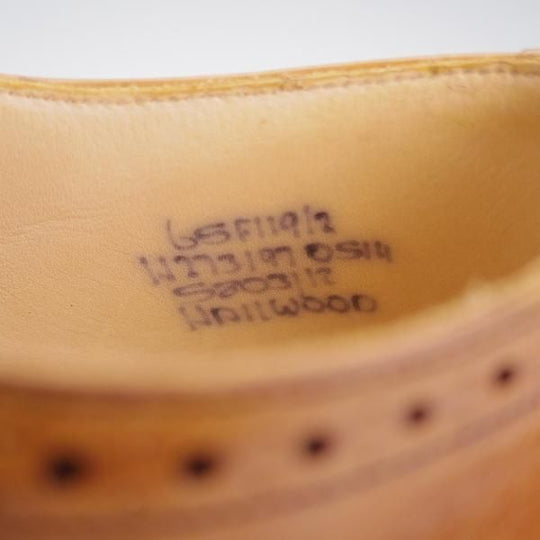 未使用★チャーチ 65F/UK6.5【★フルブローグ/HAILWOOD】119ラスト/カーフ/チェスナット/茶/メンズ/Church's★j517