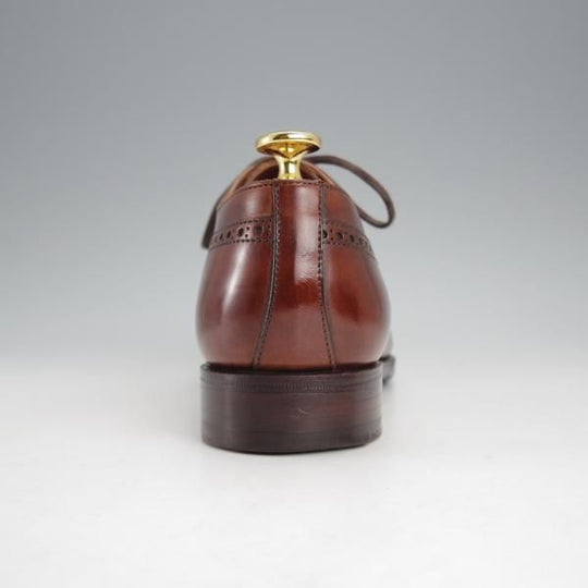 極上★クロケット&ジョーンズ 5.5E【定価12万円程度★(英)ジョージクレバリー別注/ハンドグレード】EDWARD/セミブローグ/濃茶★j518