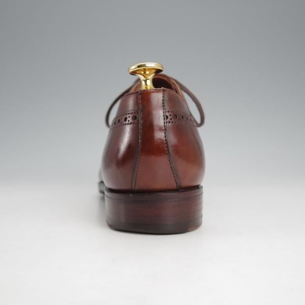 極上★クロケット&ジョーンズ 5.5E【定価12万円程度★(英)ジョージクレバリー別注/ハンドグレード】EDWARD/セミブローグ/濃茶★j518