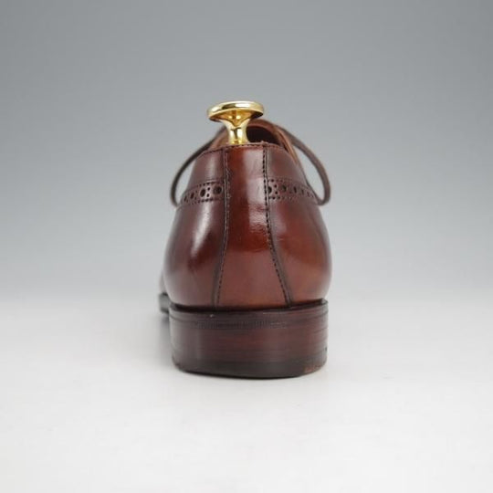 極上★クロケット&ジョーンズ 5.5E【定価12万円程度★(英)ジョージクレバリー別注/ハンドグレード】EDWARD/セミブローグ/濃茶★j518