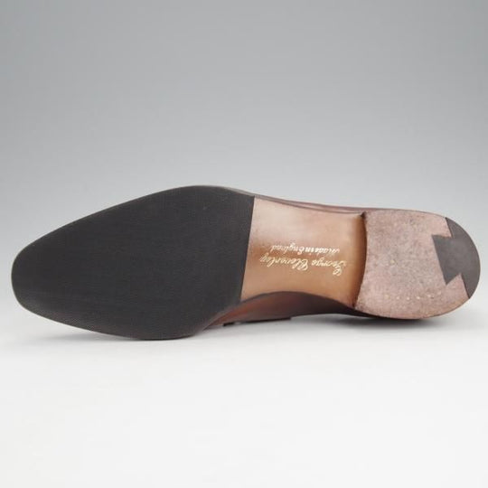 極上★クロケット&ジョーンズ 5.5E【定価12万円程度★(英)ジョージクレバリー別注/ハンドグレード】EDWARD/セミブローグ/濃茶★j518