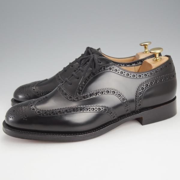 未使用★チャーチ 80F/UK8【定価￥176,000-★BURWOOD/バーウッド】フルブローグ/81ラスト/黒/メンズ/Church's★j519