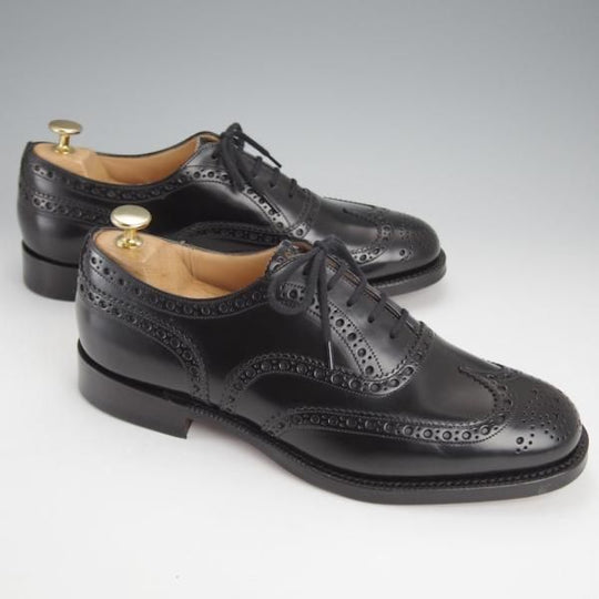 未使用★チャーチ 80F/UK8【定価￥176,000-★BURWOOD/バーウッド】フルブローグ/81ラスト/黒/メンズ/Church's★j519