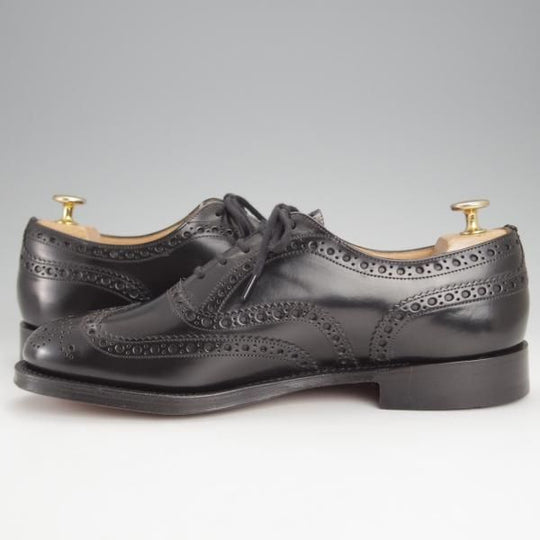 未使用★チャーチ 80F/UK8【定価￥176,000-★BURWOOD/バーウッド】フルブローグ/81ラスト/黒/メンズ/Church's★j519
